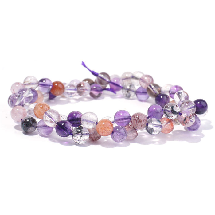 Cacoxenite Natural 6mm Round A Grade - 15-16 Inch