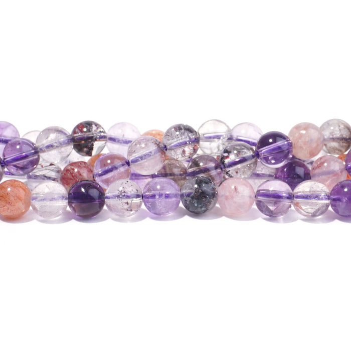 Cacoxenite Natural 6mm Round A Grade - 15-16 Inch