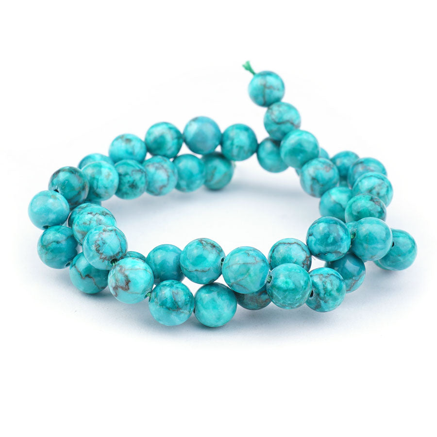 Turquoise Green Crazy Lace Calcite 8m Round - 15-16 Inch