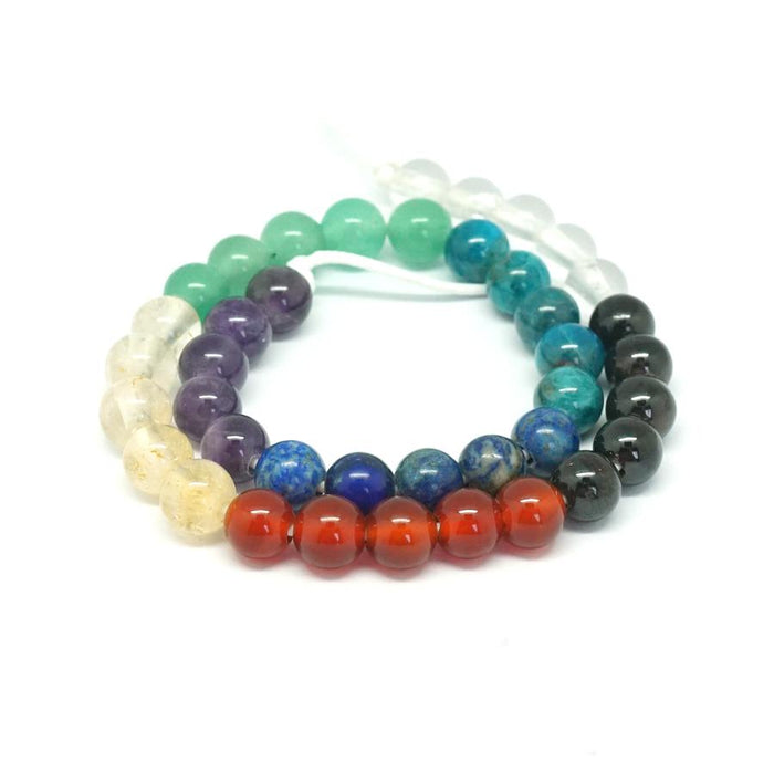 Chakra  10mm Round Large Hole - 15-16 Inch