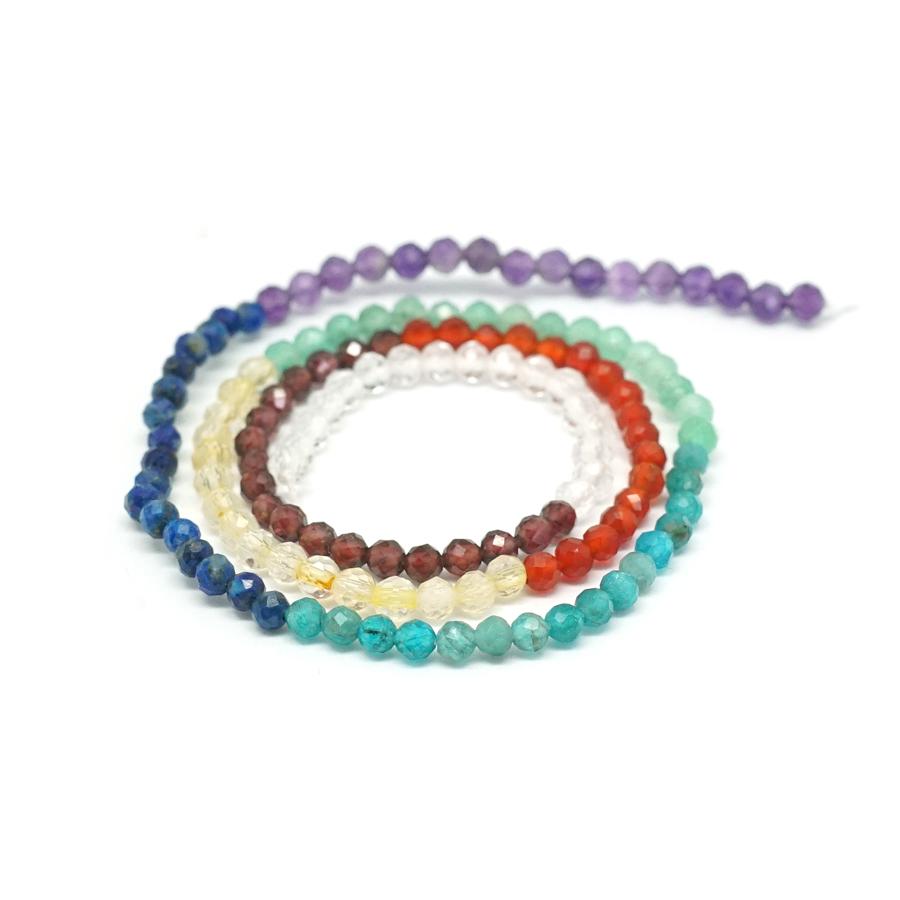 Chakra Faceted 3mm Round - 15-16 Inch