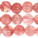 Cherry Quartz 10mm Round 8-Inch