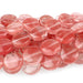 Cherry Quartz 12mm Coin 8-Inch