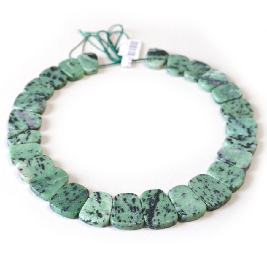 Zoisite 13x16-19x27mm Rounded Rough Collar 15-16 Inch