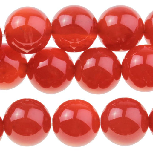 Carnelian 10mm Round 8-Inch