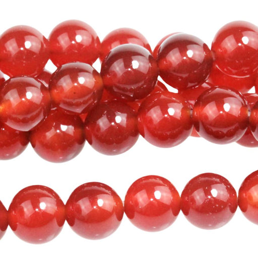 Carnelian 8mm Round 8-Inch