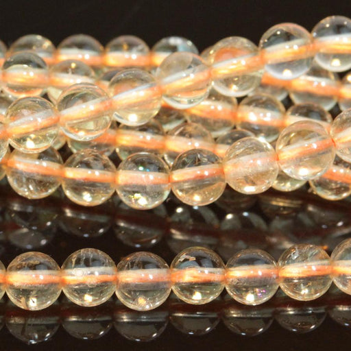 Citrine 4mm Round 15-16 Inch