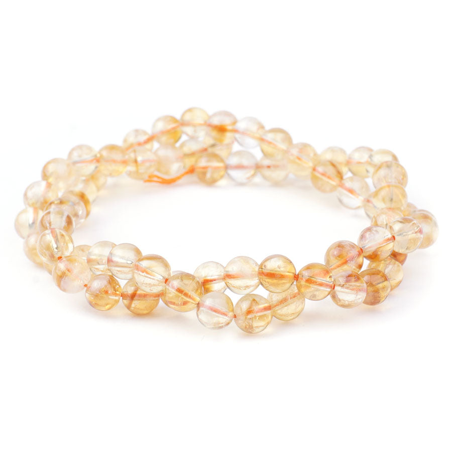 Citrine 6mm Round (Natural) AA Grade - Limited Editions - 15-16 inch