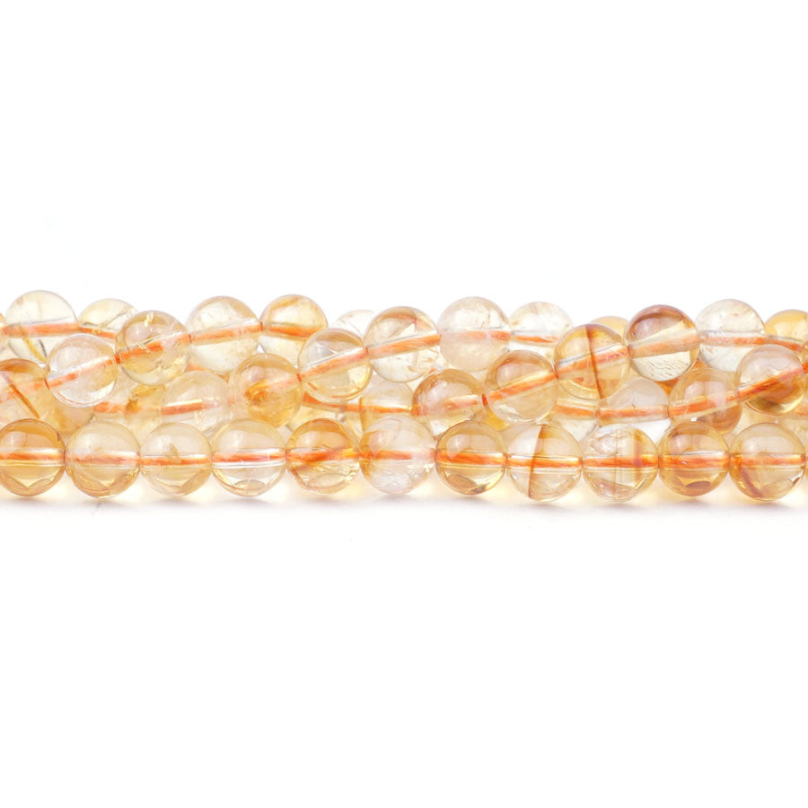 Citrine 6mm Round (Natural) AA Grade - Limited Editions - 15-16 inch