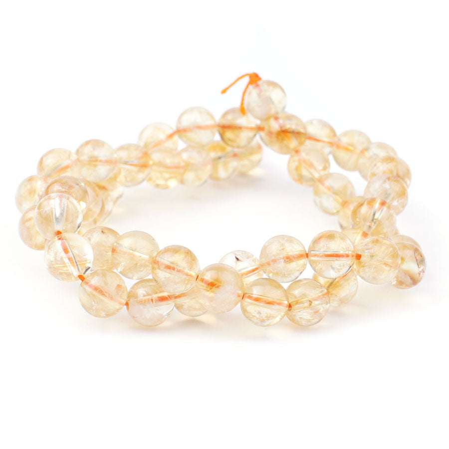 Citrine 8mm Round (Natural) AA Grade - Limited Editions - 15-16 inch
