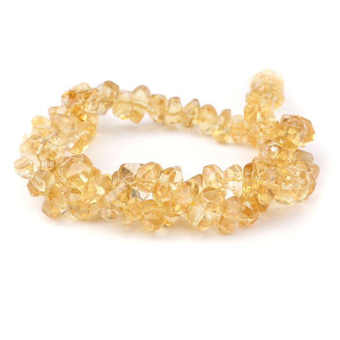 Citrine 8X10-12X14mm Freeform Hand Cut - 15-16 inch