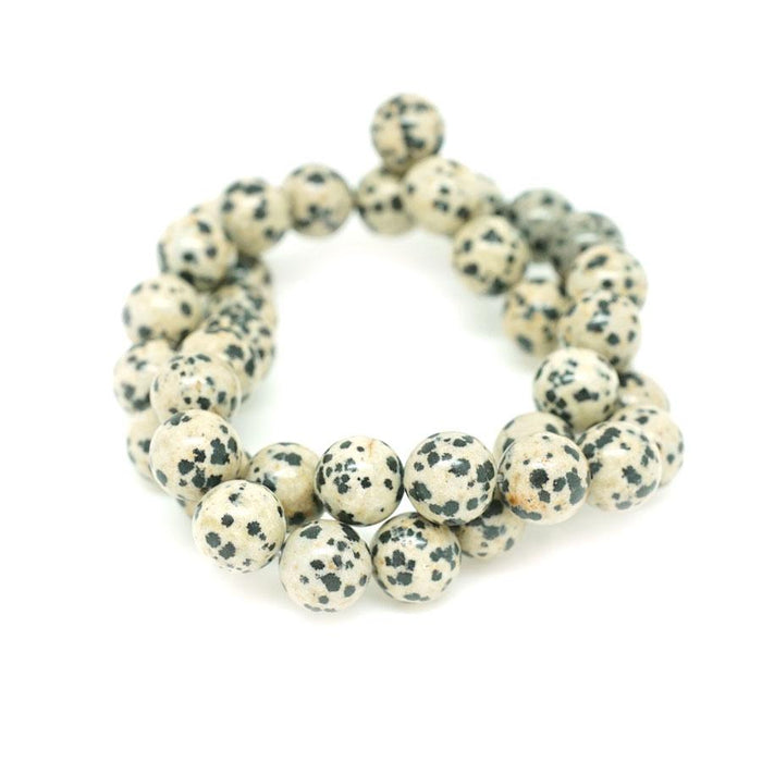 Dalmation Jasper 10mm Round 15-16"