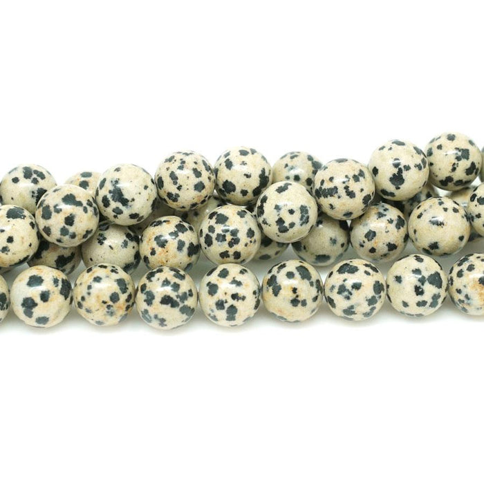 Dalmation Jasper 10mm Round 15-16"