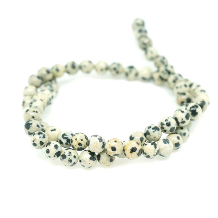 Dalmation Jasper 6mm Round 15-16"