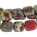 Dragon Blood Jasper 12mm Square 8-Inch