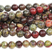 Dragon Blood Jasper 4mm Round 8-Inch