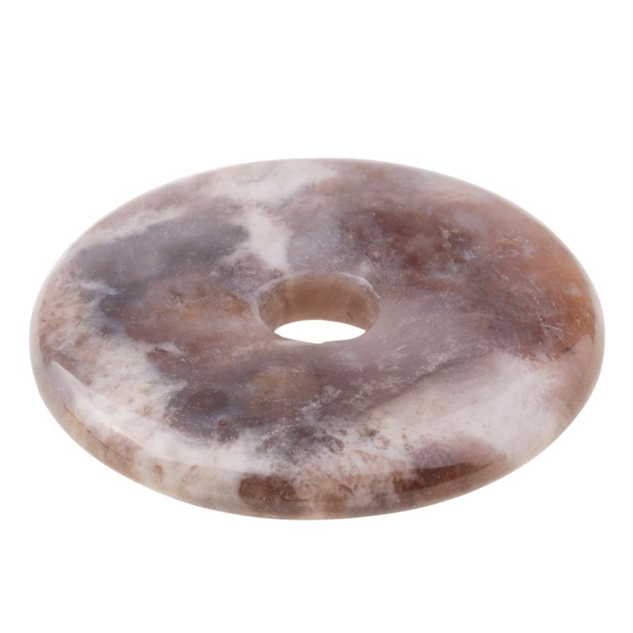 Dendritic Fossil Ocean Agate 40mm Donut Pendant