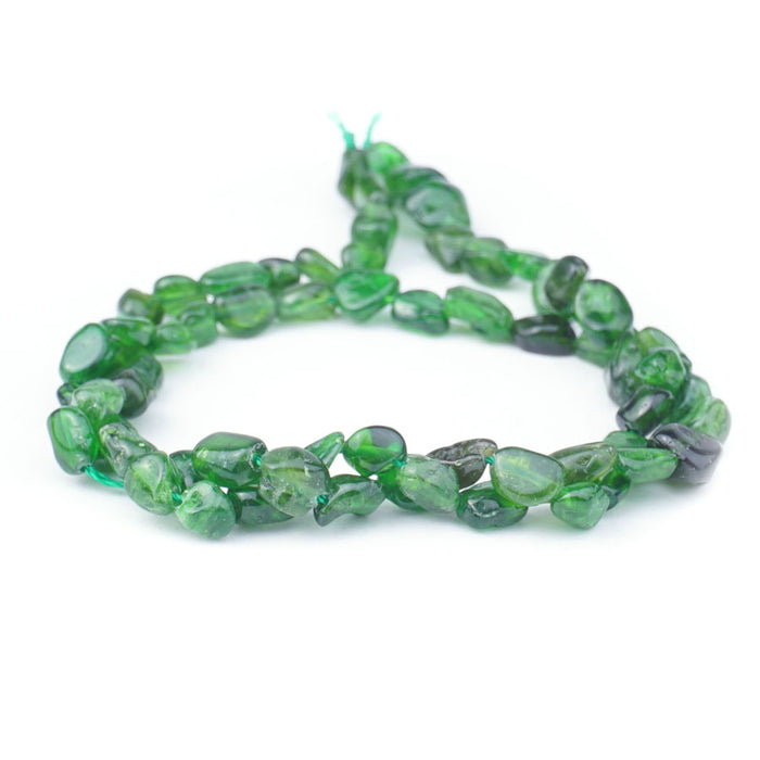 Diopside 4-6X6-8mm Pebble - 15-16 Inch