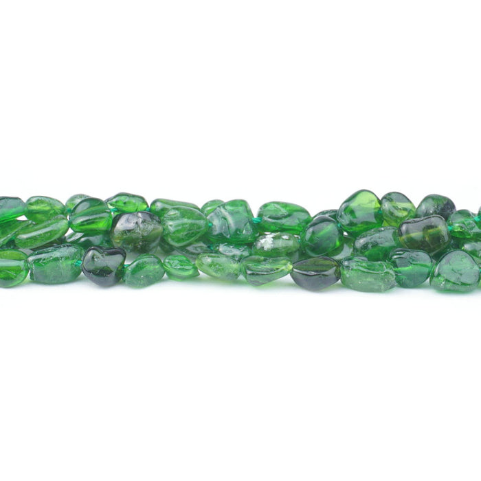 Diopside 4-6X6-8mm Pebble - 15-16 Inch