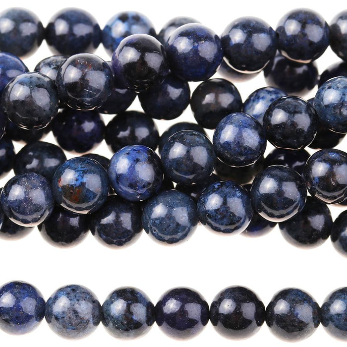 Dumortierite 6mm Round 8-Inch