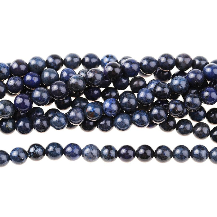 Dumortierite 6mm Round 8-Inch