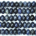 This is a Dakota Stones 6mm Dumorterite Gemstone strand with rondelle beads in 8 inch strand.