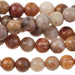 Fossil Coral 6mm Round 8-Inch