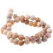 Fossil Coral 8mm Faceted Round 15-16 Inch