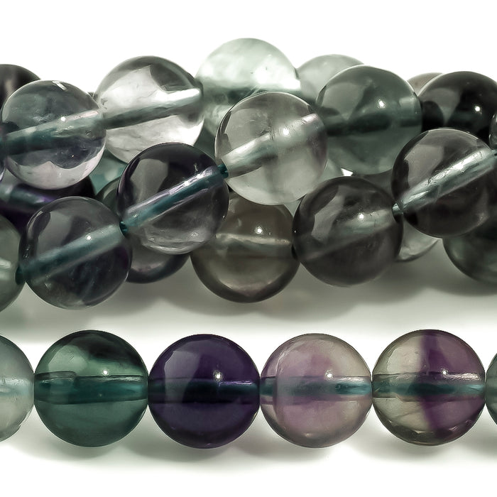 Fluorite 8mm Round A Grade - 15-16 Inch