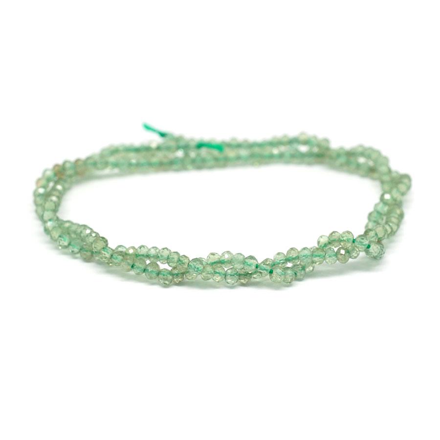 Green Apatite Faceted 3mm Rondelle - 15-16 Inch