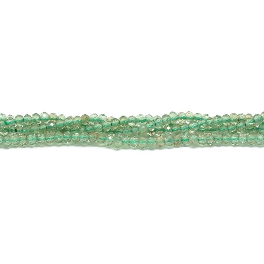 Green Apatite Faceted 3mm Rondelle - 15-16 Inch