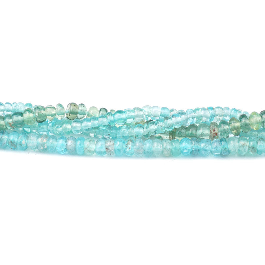 Green Apatite 4X2mm Rondelle - Limited Editions - 15-16 inch