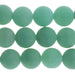 MATTE Green Aventurine (AAA) 10mm Round 8-Inch