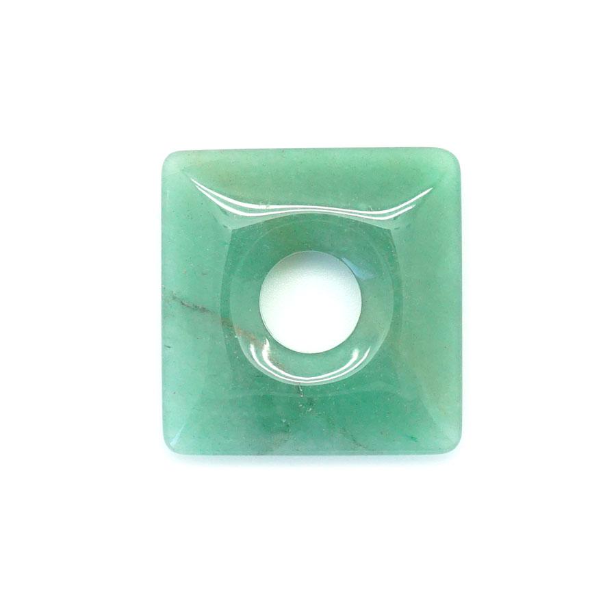 Green Aventurine  40mm Square Donut - Pendant