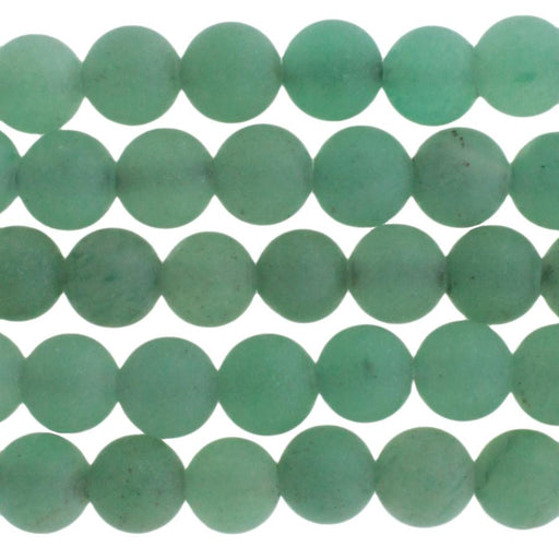 MATTE Green Aventurine (AAA) 6mm Round 8-Inch