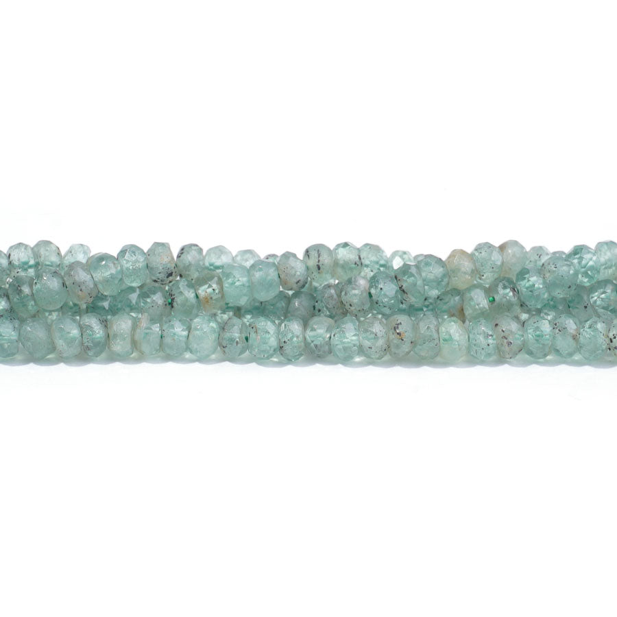 Green Kyanite 4mm Rondelle Faceted AA Grade - 15-16 Inch