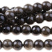 Golden Obsidian 8mm Large Hole Round 8-Inch