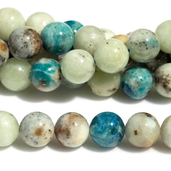 Blue Hackmanite Blue Hackmanite 10mm Round - 15-16 Inch — Dakota Stones
