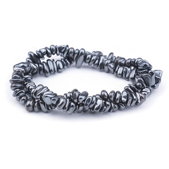 Hematite Coated 6-12mm Chips - 15-16 Inch