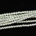 Hematite White Silver Plated 2mm Faceted Round 15-16 Inch