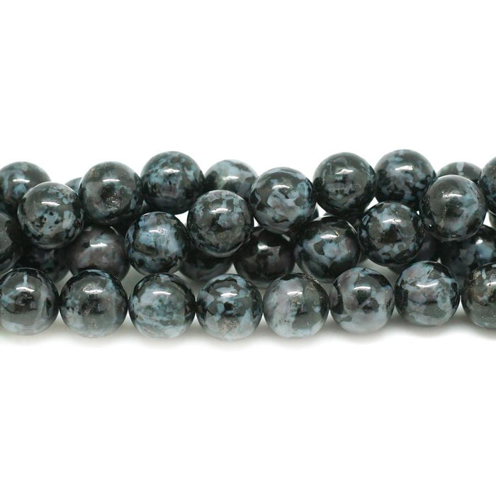 Indigo Gabbro 10mm Round - 15-16 Inch