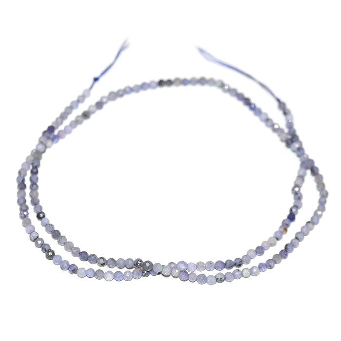 Tanzanite Faceted 3mm Round - 15-16 Inch