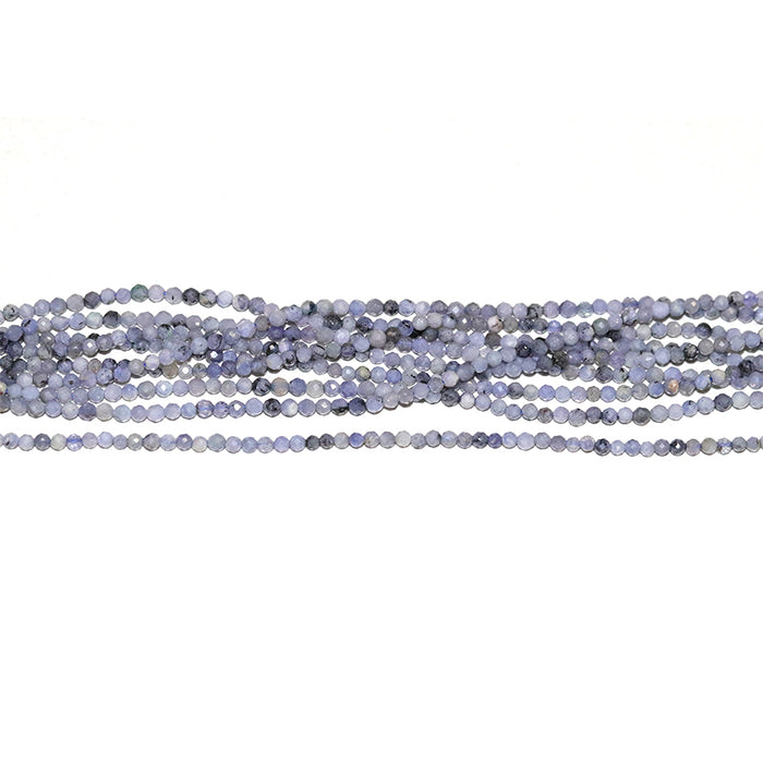 Tanzanite Faceted 3mm Round - 15-16 Inch