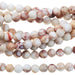 MATTE Natural White Impression Jasper 4mm Round 15-16 Inch