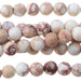 MATTE Natural White Impression Jasper 6mm Round 15-16 Inch