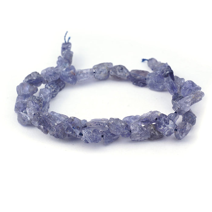 Iolite 5X7mm-8X10mm Rough Nugget - Limited Editions - 15-16 inch