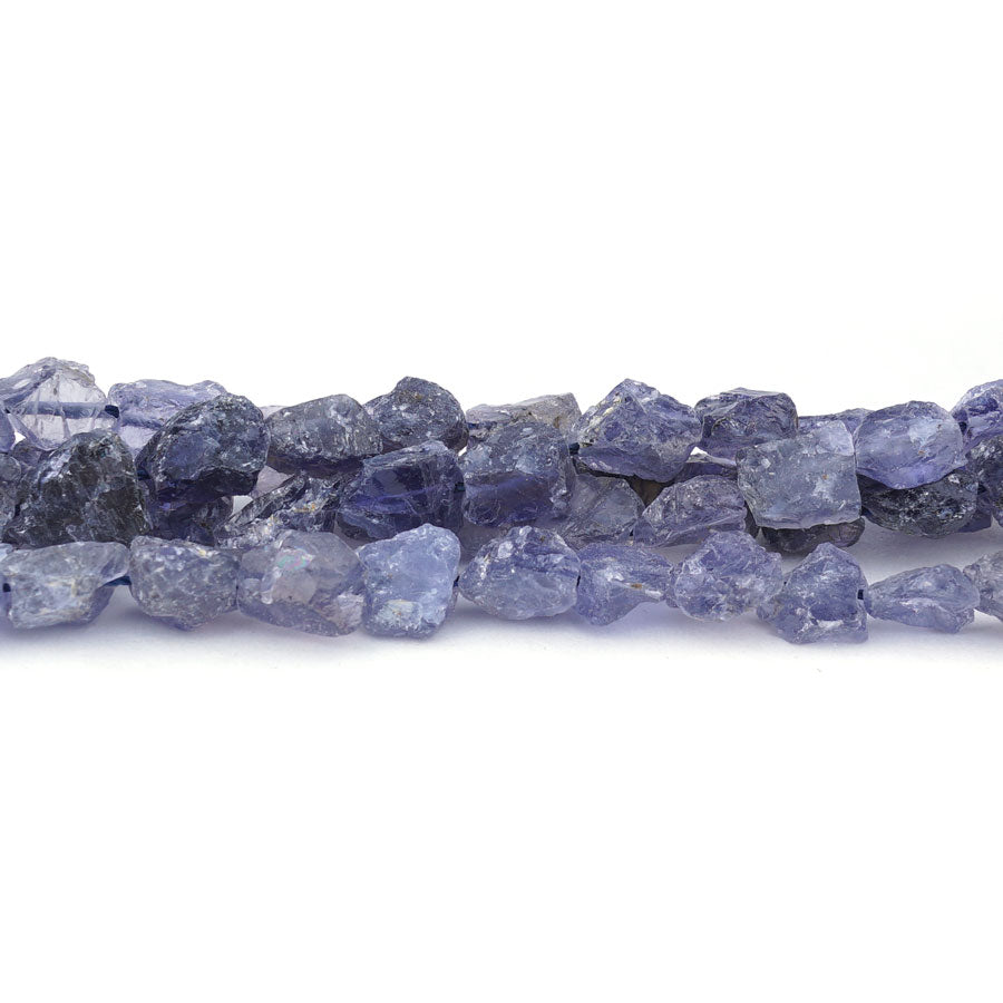 Iolite 5X7mm-8X10mm Rough Nugget - Limited Editions - 15-16 inch