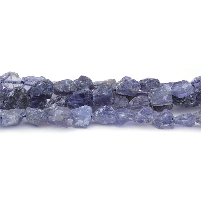 Iolite 5X7mm-8X10mm Rough Nugget - Limited Editions - 15-16 inch