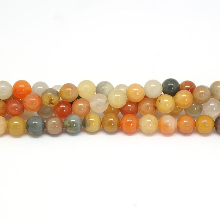 Rainbow Jade (Natural) 6mm Round 15-16 Inch