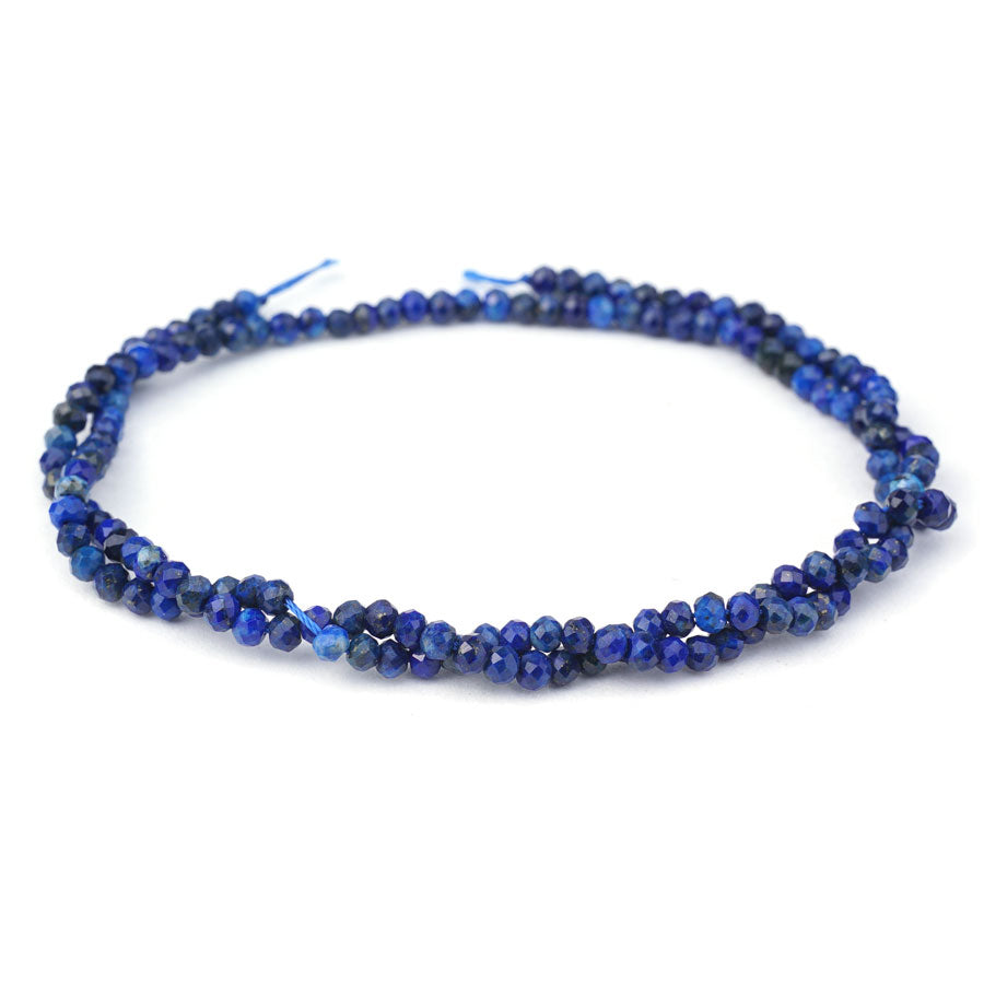 Lapis Natural 2x3mm Faceted Rondelle A Grade - 15-16 Inch